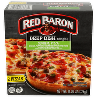 Red Baron Deep Dish Singles Supreme Pizza - 5.75 Ounce - 2 Count