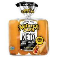 Nature's Own Life Sliced Keto Soft White Hot Dog Buns - 1.143 Count - 7 Count