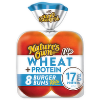 Nature's Own Life Wheat Plus Protein Burger Buns - 8 Count