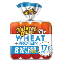 Nature's Own Life Wheat Plus Protein Hotdog Buns - 8 Count