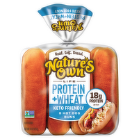 Nature's Own Life Wheat Plus Protein Hotdog Buns - 8 Count