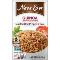 Near East Quinoa & Brown Rice Blend Roasted Red Pepper & Basil - 4.9 Ounce