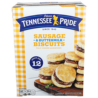 ODOM'S TENNESSEE PRIDE Sausage & Buttermilk Biscuits - 3.2 Ounce - 6 Count