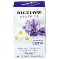 Bigelow Benefits Chamomile & Lavender Herbal Tea - 0.059 Ounce - 18 Count
