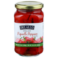 Delallo Grilled In Water Piguillo Peppers - 12 Ounce