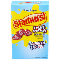 Starburst Fruit Punch Drink Mix - 0.098 Ounce - 6 Count