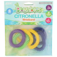 Pic Bugables Citronella Wristband - 6 Count