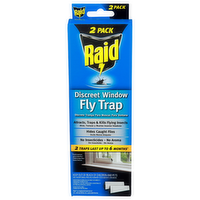 Raid Discreet Window Fly Trap - 2 Count