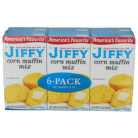 Jiffy Corn Muffin 6PK Trays - 8.5 Ounce - 6 Count