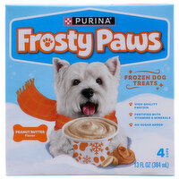 Frosty Paws Dog Treats, Frozen, Peanut Butter Flavor - 3.25 Fluid Ounce - 4 Count