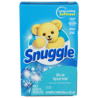 Snuggle Blue Sparkle Dyer Sheets - 40 Count