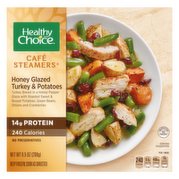 Healthy Choice Café Steamers Honey Glazed Turkey And Potatoes, Frozen Meal, Bowl - 9.5 Ounce