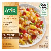 Healthy Choice Café Steamers Pineapple Chicken, Frozen Meal, Bowl - 9.9 Ounce