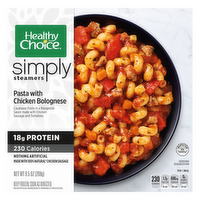 Healthy Choice Simply Steamers, Pasta With Chicken Bolognese, Frozen Meal, Bowl - 9.5 Ounce