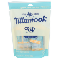 TILLAMOOK Colby Jack Cheese Snack Portions - 0.75 Ounce - 10 Count