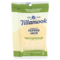 TILLAMOOK Pepper Jack Slice Shingle Slices - 0.889 Ounce - 9 Count