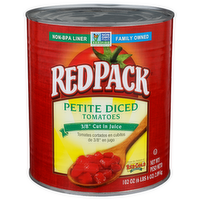 Redpack 3/8" Cut In Juice Petite Diced Tomatoes 38 - 102 Ounce