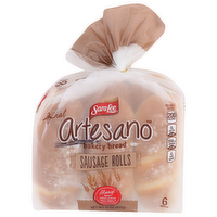 Sara Lee Artesano Bakery Bread Sala Sausage Rolls - 2.5 Ounce - 6 Count