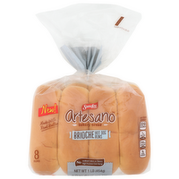 Sara Lee Artesano Bakery Bread Brioche Hot Dog Buns - 0.125 Pound - 8 Count