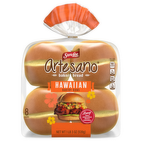 Sara Lee Artesano Hawaiian Bakery Buns, , Sweet Hamburger Bag - 19 Ounce