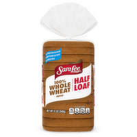 Sara Lee 100% Whole Wheat Bread, Half Loaf, Bag - 12 Ounce