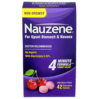 Nauzene Wild Cherry Flavor Prompt Relief - 42 Count