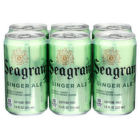 Seagram's Ginger Ale - 7.5 Fluid Ounce - 6 Count