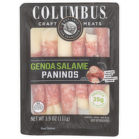 Columbus Salame Rolled With Mozzarella Cheese Genoa Paninos - 3.9 Ounce