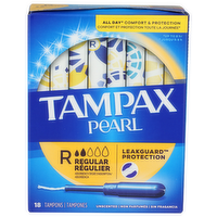 Tampax Regular Pearl - 18 Count