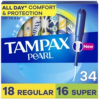 Tampax Pearl Duopack Tampons - 34 Count