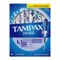 Tampax Light Absorbency Pearl - 18 Count