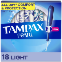 Tampax Light Absorbency Pearl - 18 Count