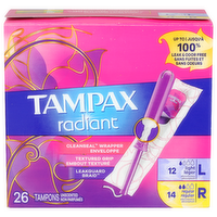 Tampax Radiant Tampons - 26 Count