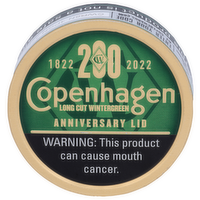 Copenhagen Long Cut Wintergreen Tobacco - 1.2 Ounce