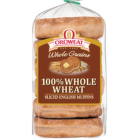 Oroweat Whole Wheat English Muffins 100% - 13.75 Ounce