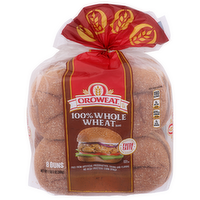 Oroweat 100% Whole Wheat Buns - 2.625 Ounce - 8 Count