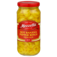 Mezzetta Family Co Hot Banana Pepper Rings - 16 Fluid Ounce