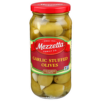 Mezzetta Family Co California Garlic Stuffed Olives - 10 Ounce
