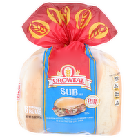 Oroweat Sub Rolls - 2.5 Ounce - 6 Count