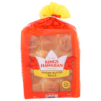 King's Hawaiian Savory Butter Rolls - 12 Ounce