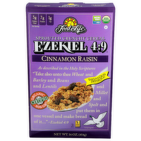 Food For Life Cinnamon Raisin Sprouted Crunchy Cereal - 16 Ounce