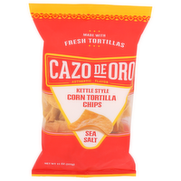 CAZO DE ORO Sea Salt Kettle Style Tortilla Chips - 11 Ounce