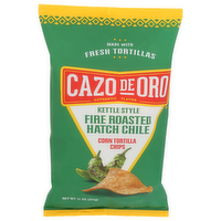Cazo De Oro Fire Roasted Hatch Chili Kettle Style Tortilla Chips - 11 Ounce