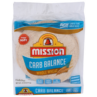 Mission Carb Balance Whole Wheat Super Soft Tortilla Wraps - 1.5 Ounce - 8 Count