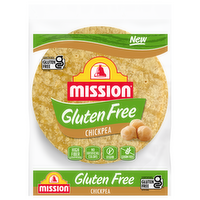 Mission Gluten Free Chickpea Flour Tortillas, Soft Taco Size - 6 Count