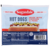 Sugardale Hot Dogs - 12 Ounce