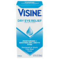 Visine Moisturizes + Soothes Dry, Gritty Eyes Lubricant Eye Drops - 0.5 Fluid Ounce