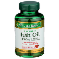 NATURE's Bounty Odor-Less Fish Oil - 120 Count