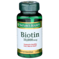 Nature's Bounty Biotin 10,000 Mcg - 120 Count