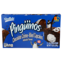 Marinela Pinguinos Chocolate Creme-Filled Cupcakes - 1.41 Ounce - 8 Count